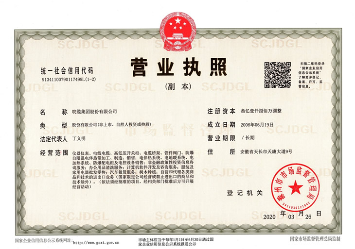 营业执照[三证合一]